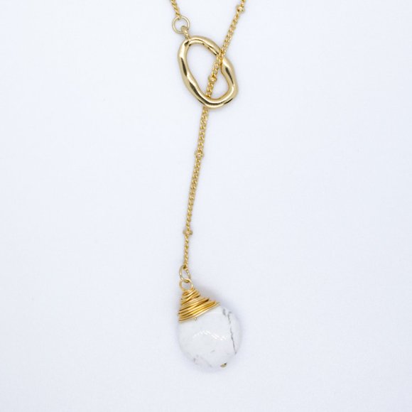 Multi-Strand Pearl Drop Necklace - Picture 2 of 3